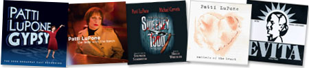 LuPone record collage